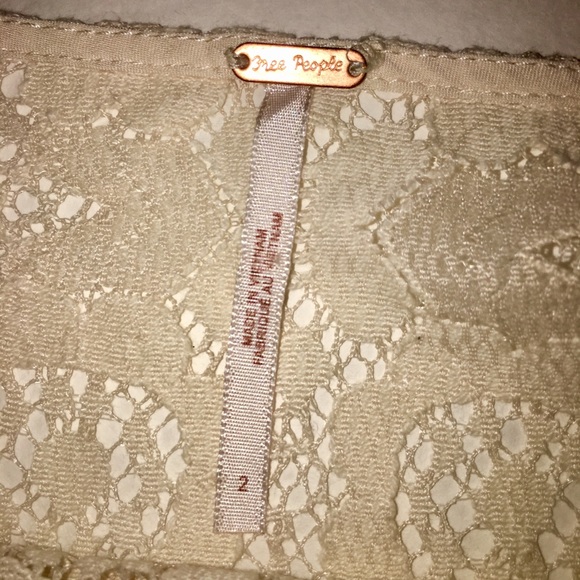 Free People Lace Dress Cream, size 2 - Picture 5 of 5
